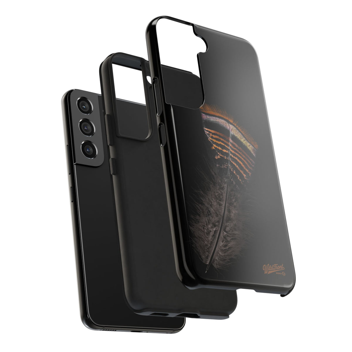 Turkey Feather Dark Tough Phone Case