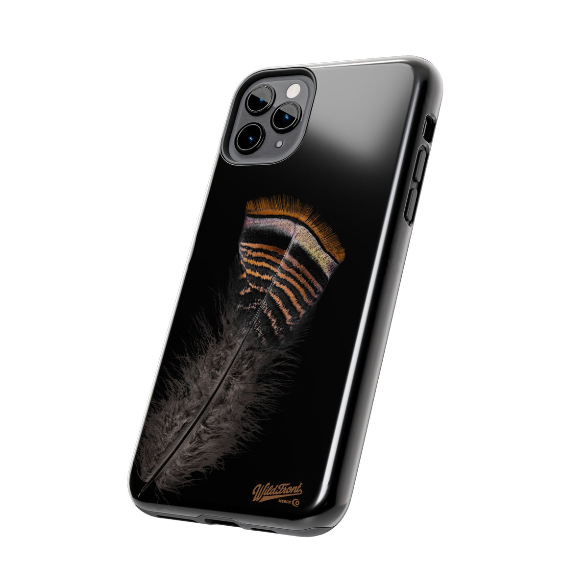 Turkey Feather Dark Tough Phone Case